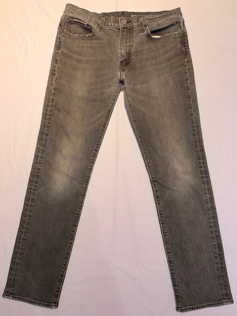 Levi's Men’s Big “E” Premium 511 Slim Fit Performance Gray Jeans 33x32